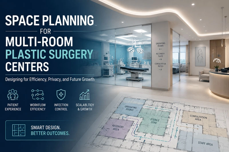 Space Planning for Multi-Room Plastic Surgery Centers